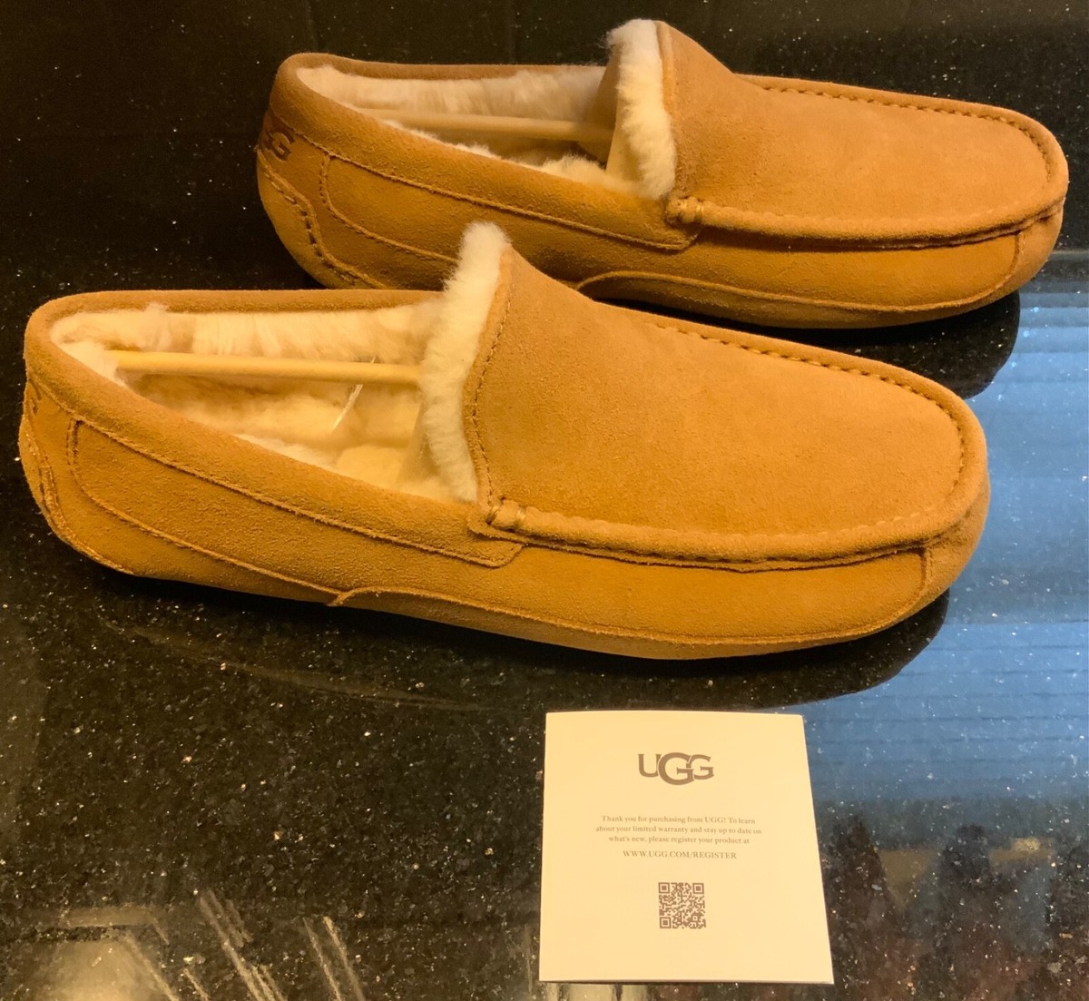 Ugg Ascot Moccasin Men's Chestnut Slipper Size 11 | eBay