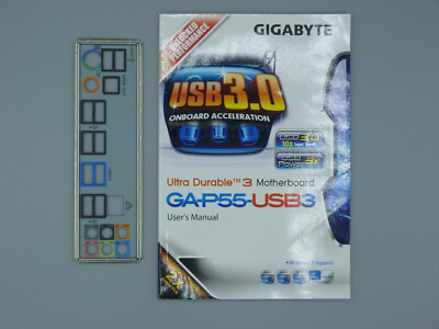 Gigabyte GA-P55-USB3 Handbuch + I/O Shield