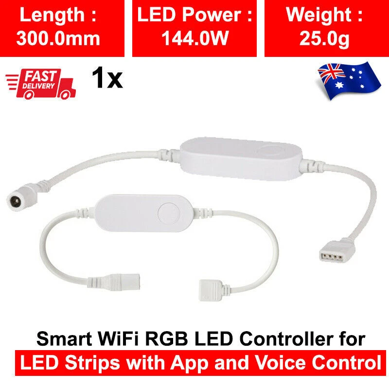 Powertech Smart WiFi RGB LED Controller for LED Strips eBay