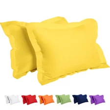 1800 Pillow Shams Standard Queen King Ultra Soft Pillowcase Set of 2 Pillowcases