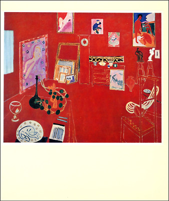 1972 Vintage Print Henri Matisse Red Studio 1911 Fine Art Plate Oil Paint Image