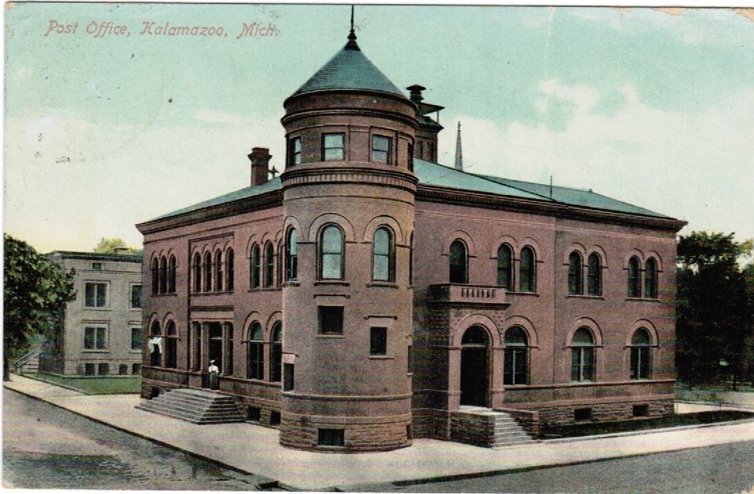 MI, Kalamazoo Post Office PO postcard C08197 eBay