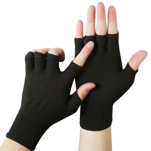 🔥Fishing Gloves Ice Silk Sun Protection Half Finger Bicycle Breathable