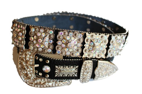 Concho Waist Belt Silver Embossed Medallion Cowgirl Western  display picture 1