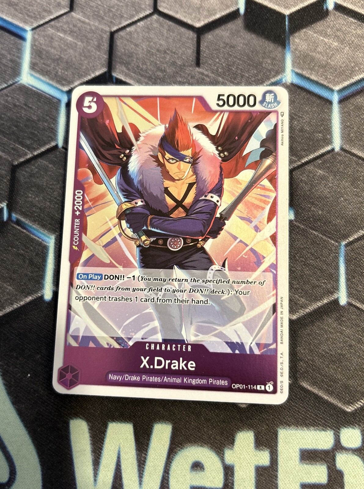 OP01-114 X.Drake Rare English One Piece TCG Card