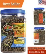 Floating Pellet Turtle Food - Natural Formula 24oz for Healthy Turtles