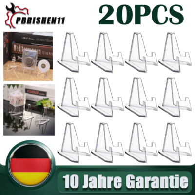 20x Mini Acryl Staffelei Steht Münzen Ständer Klar Mini münzständer Coin Display