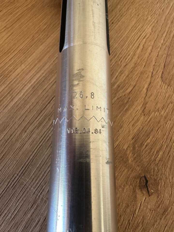 Piezas de bicicleta retro - Tija de sillín Gipiemme Italia usada 26,8 mm x 190 mm Foto 2 de 4