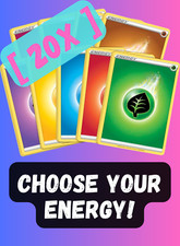 Pokémon 20-Card Energy Pack - Choose Your Energy - NM - Fast Shipping!