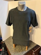 Asics Men  s T-Shirt Black Small Polyester Spandex - NWT