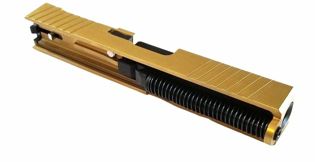 Gold Cerakokte Slide For Glock 19 Gen 1- 3 Complete w/ Black