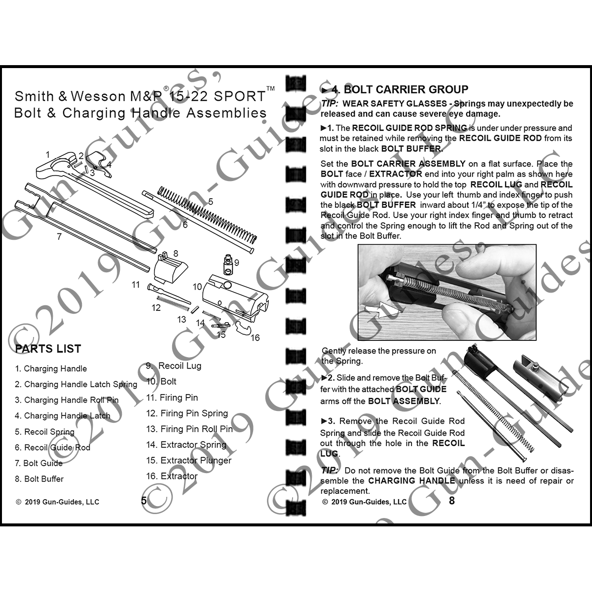SMITH S&W 15-22 Rifle Manual Disassembly & Reassembly Gun-Guides