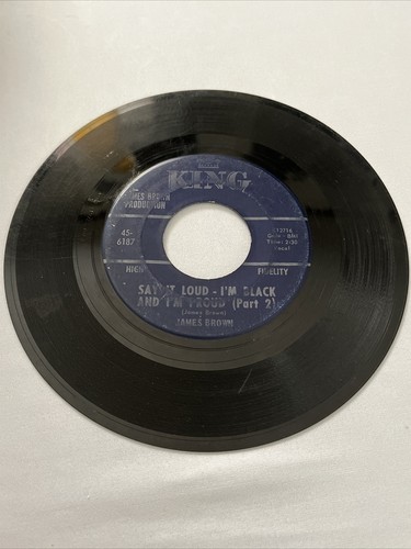 Say It Loud - I'm Black And I'm Proud (Parts 1&2) by James Brown (King 6187) VG+ - Picture 2 of 2