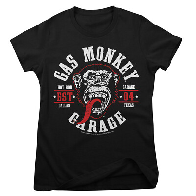 Offiziell Lizenziert Gas Monkey Garage - Rund Dichtung Damen T-Shirt