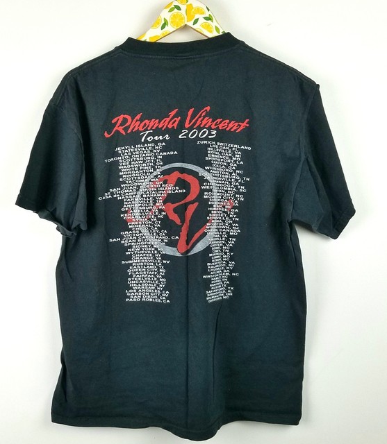 Signed RHONDA VINCENT CONCERT T SHIRT Bluegrass One Step Ahead 2003