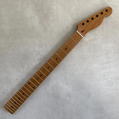22 Frets Roasted Maple TL Guitar Neck Nitro Satin Radius 14inch  for Tele TL DIY