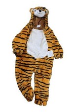 Tiger Body Suit Costume Hyde  Eek Orange Black Child Size 0-6m Zipper Hood