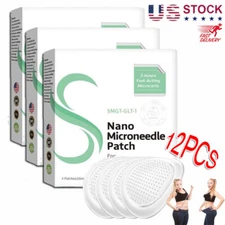 12PCS Nano Microneedle Patch,SMGT-GLP-1 Patch for Women&Men,Skin Care Best 2025