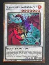Yu-Gi-Oh! MGED-DE026 Drago Rosa Nero Oro Raro quasi nuovo 1st v2