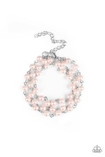 New Paparazzi Bracelet STAGE NAME pink pearls