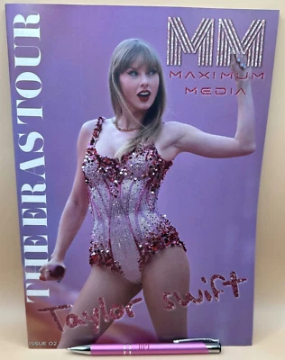 Taylor Swift A4 52 Page Eras Tour Magazine w/ A3 Poster & Pink TTPD Pen