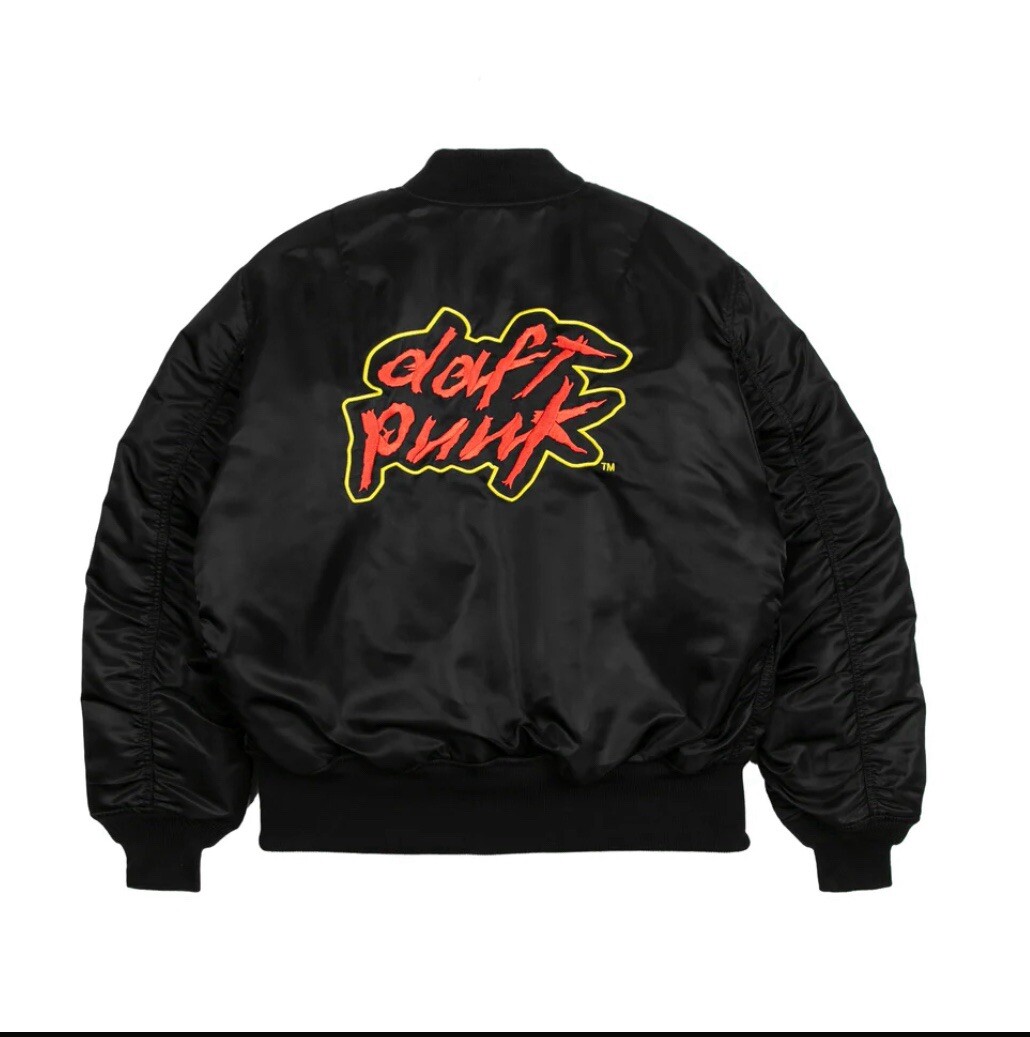 DAFT PUNK X ALPHA INDUSTRIES MA-1 BOMBER JACKET LE OOS - XL DAFT PUNK X ALPHA INDUSTRIES MA-1 BOMBER JACKET LE OOS - XL