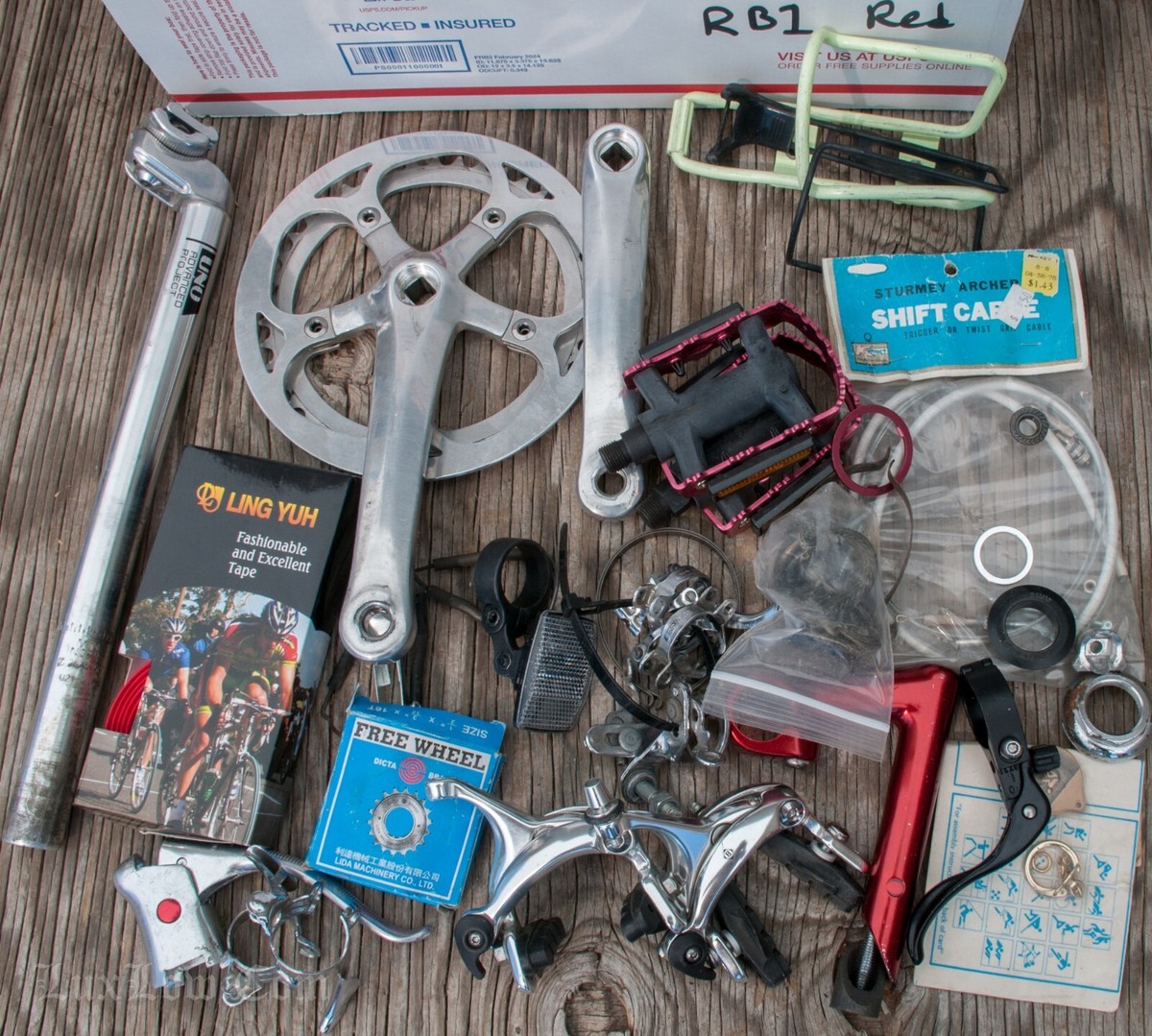 Fixie Bike Mga Parts Ng Bike Vintage RoadBike1 Pedals Brakes Stem