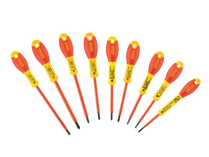 Stanley Fatmax Isolati VDE Screwdriver Set, 10 Pezzi STA062573