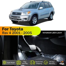 8 x White LED Lights Bulb Map Interior Package Kit For 2001 - 2005 Toyota Rav4