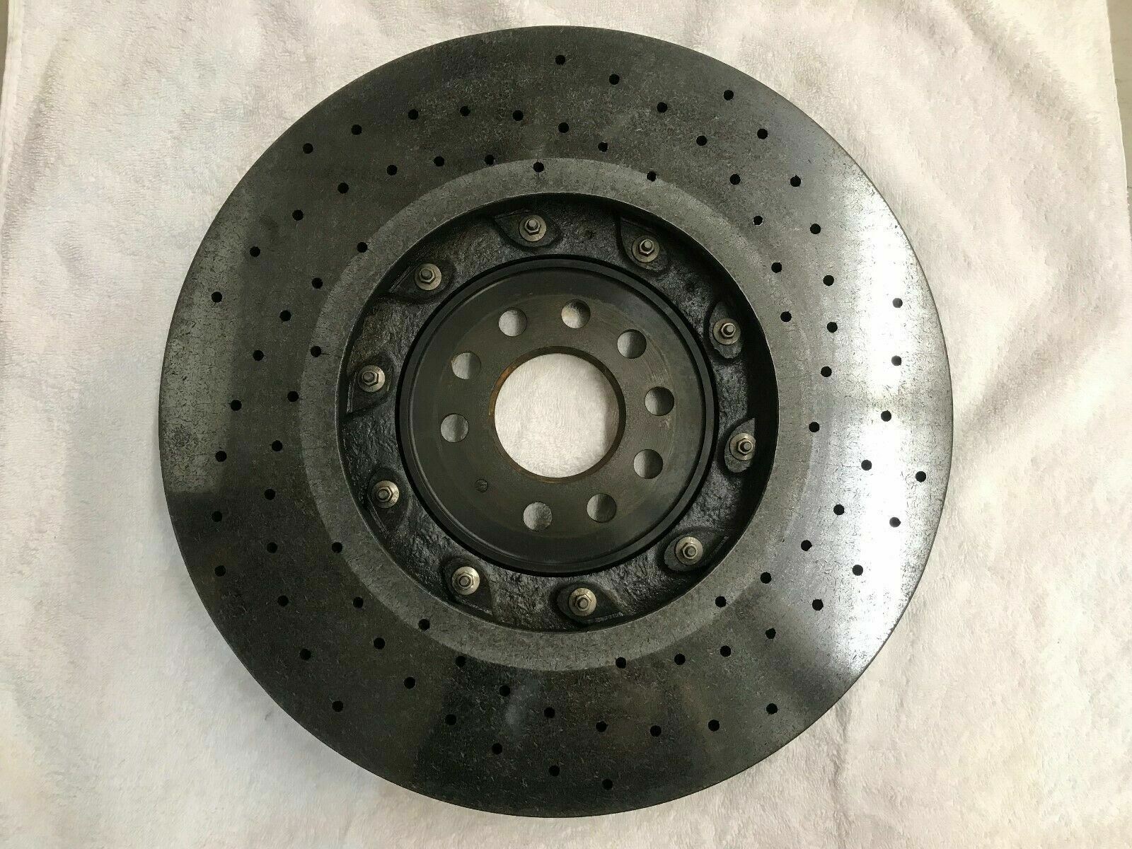 LAMBORGHINI AVENTADOR FRONT LEFT CARBON CERAMIC BRAKE DISC ROTOR OEM 470615301E