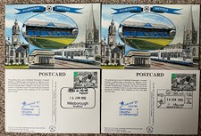 Denmark v Croatia 1996 @ Hillsborough Dawn First Day ‘Cover’/Postcard x 2
