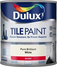 Dulux  Cupboard Paint SATIN  Tile Paint GLOSS Pure Brilliant White  600ml