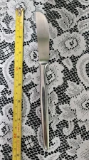 VINTAGE JAPAN STAINLESS STEEL SERRATED PADDLE BLADE "9" MEAL KNIFE 🍽