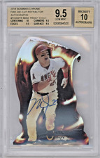 Mike Trout 2014 Bowman Chrome Fire Die-Cut Refractor Auto /25 BGS GEM MNT 9.5 10