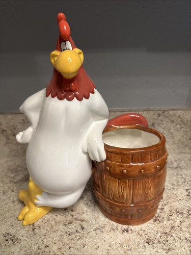 Vintage Looney Tunes Foghorn Leghorn 10” Utensil Pencil Holder Planter - I