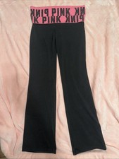   Super Rare Y2K Victoria's Secret PINK Vintage Foldover Yoga Pants Flare   