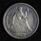 1871 Seated Liberty Half Dime — photo from another recent sale