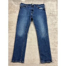 True Craft Jeans Mens 38x32 Blue Tapered Leg Stretch Medium Wash P9851A Casual
