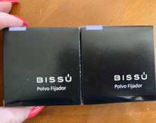 LOTE de 2 Polvo Ajuste Translúcido Bissu Polvo Fijador Impecable Larga Duración Mate