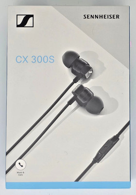 Sennheiser CX 300S In-Ear Kopfhörer schwarz Headset mit Kopfhörer Kabel NEU