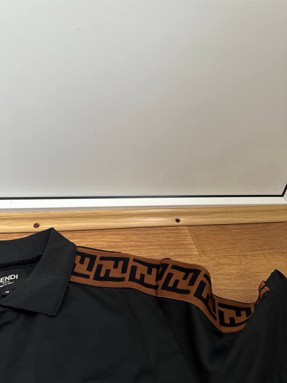 1Fendi FF Monogram Short Sleeve Shirt – Brown & Black – Men’s Medium/Large thumbnail 3