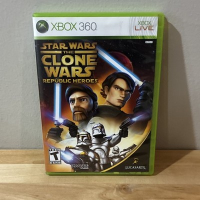 LucasArts Star Wars Clone Wars Republic Heroes Xbox 360 Action T-Teen Manual
