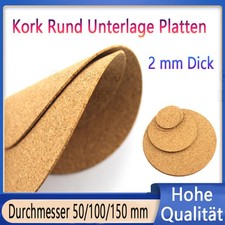 Kork Rund Unterlage Platten Kork Fliesen Unte...
