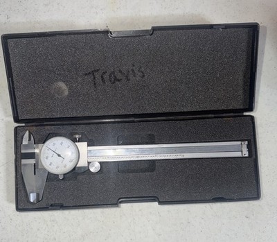 6'' Dial Shockproof Caliper Stainless Steel With Case Free Shipping