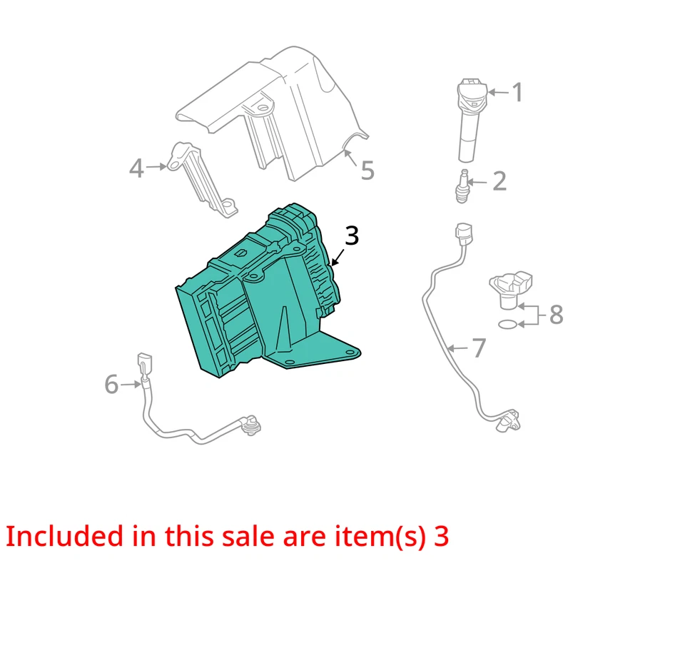 Módulo de controle eletrônico ECM do motor 4WD compatível com 05 ENDEAVOR 29336531 - Imagem 4 de 4