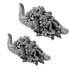 Cornucopia portafortuna Grappolo cono idea regalo porta soldi resina argento 925