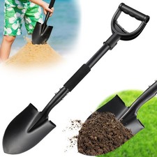 Heavy Duty Garden Shovel 31" Metal D-Handle for Digging, Camping, and Kids