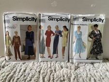 3 Patterns Simplicity 7371 8419 8246 Sizes 16 18 20 22 24 Misses Reg  Petite
