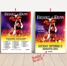 Custom Brooks & Dunn NEON MOON TOUR 2026  Poster