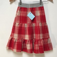 Skirt Flannel Girl 2/3 100 Cotton Maxi Red Plaid Ruffle Tier Mom and Pop's Kids